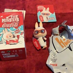 Coca Cola The Monsters Bunny Figure - Red and White rare